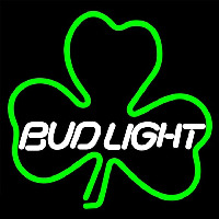 Budlight Green Clover Beer Sign Enseigne Néon