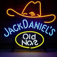 Jack Daniels Old #7 Whiskey Bière Bar Entrée Enseigne Néon