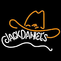 Rare Jack Daniels Whiskey Cowboy Hat Enseigne Néon