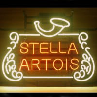 Stella Artois Belgian Bière blonde Neon Bière Bière blonde Bar Pub Enseigne