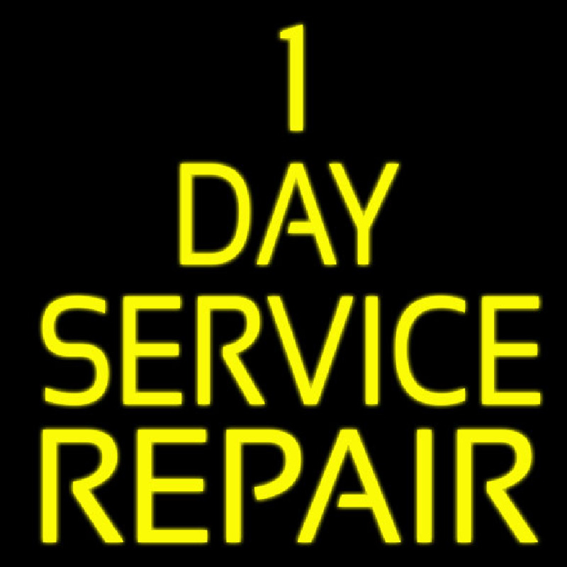 1 Day Repair Service Enseigne Néon