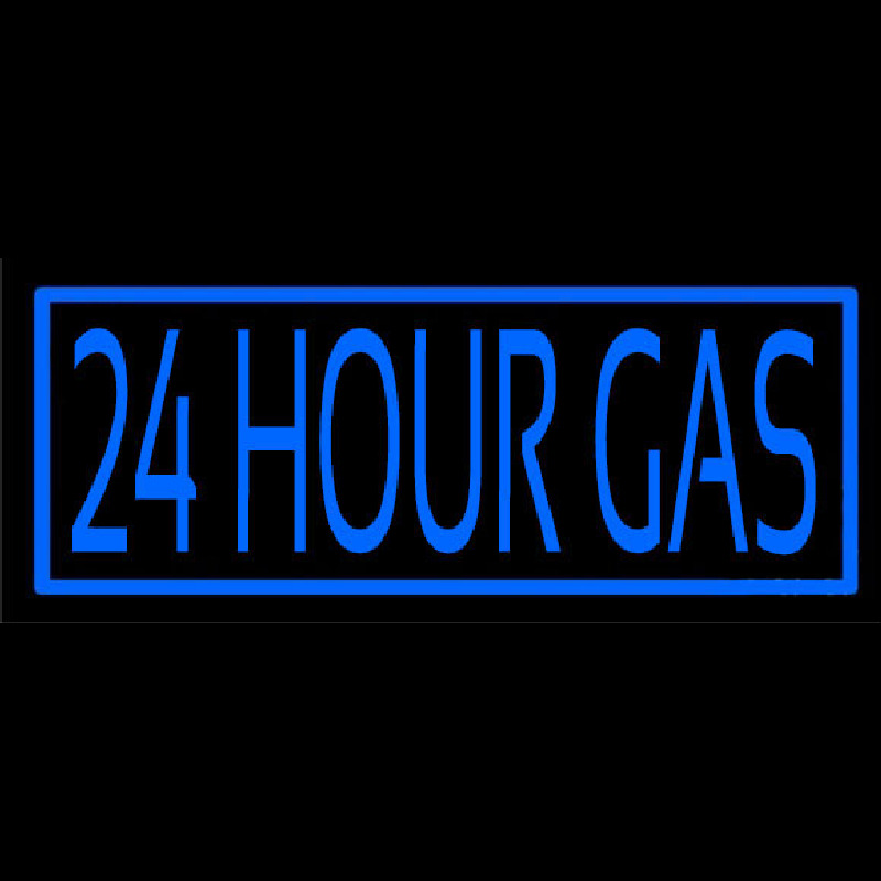 24 Hour Gas Enseigne Néon