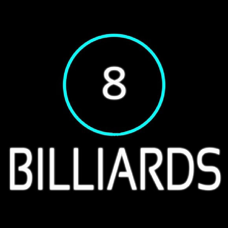 8 Billiards Enseigne Néon