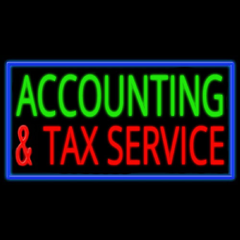 Accounting And Services Enseigne Néon