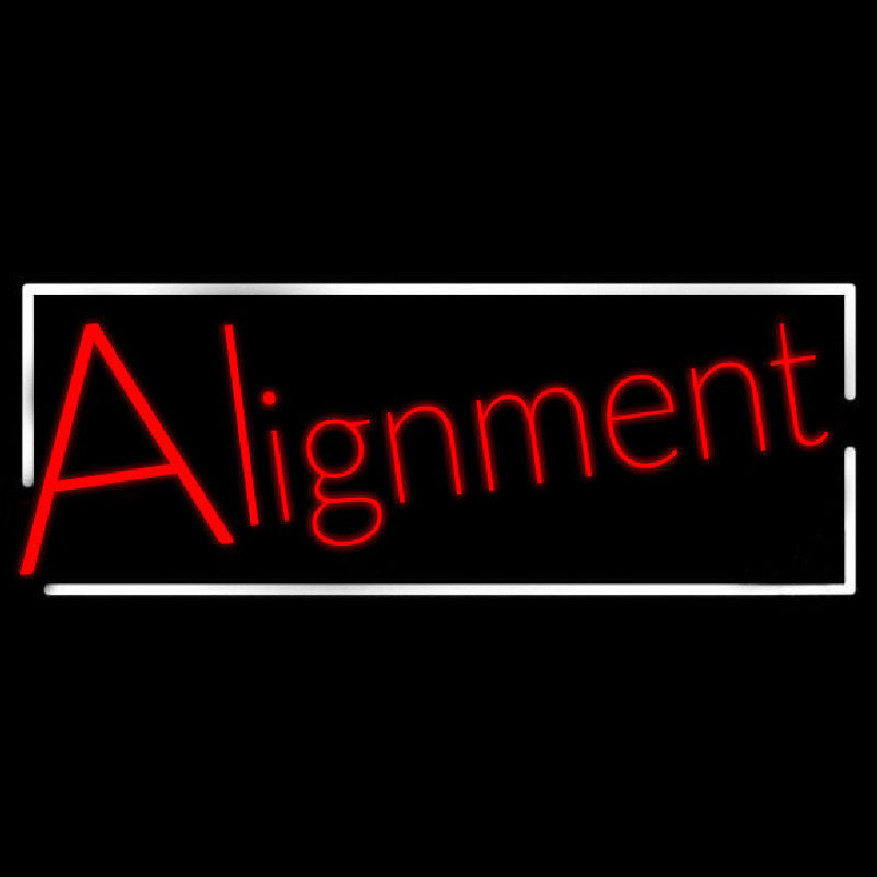 Alignment Enseigne Néon