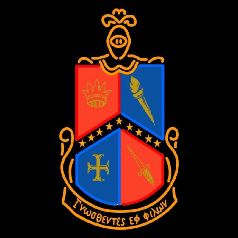 Alpha Delta Gamma Logo Enseigne Néon