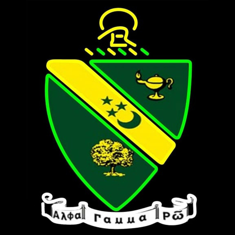 Alpha Gamma Rho Logo Enseigne Néon