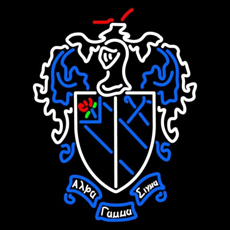 Alpha Gamma Sigma Chapters Logo Enseigne Néon