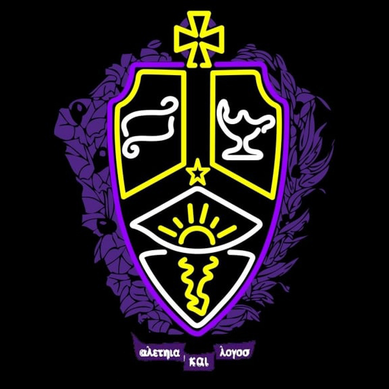 Alpha Kappa Lambda Logo Enseigne Néon