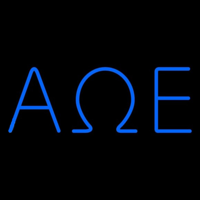 Alpha Omega Epsilon Enseigne Néon