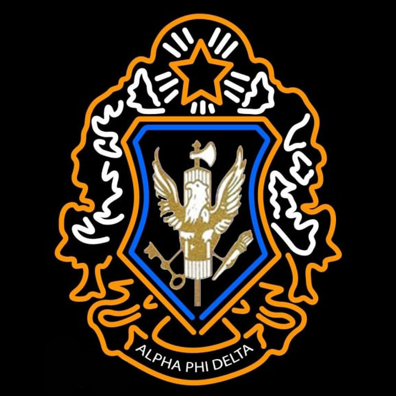 Alpha Phi Delta Logo Enseigne Néon