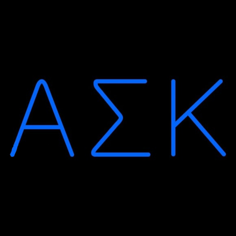 Alpha Sigma Kappa Enseigne Néon