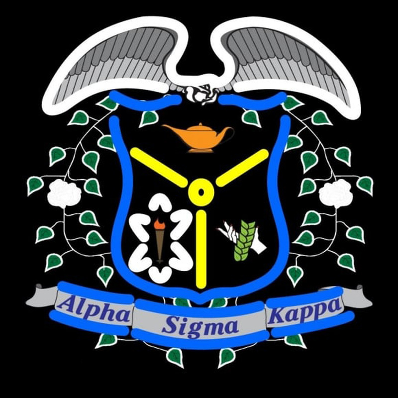 Alpha Sigma Kappa Logo Enseigne Néon