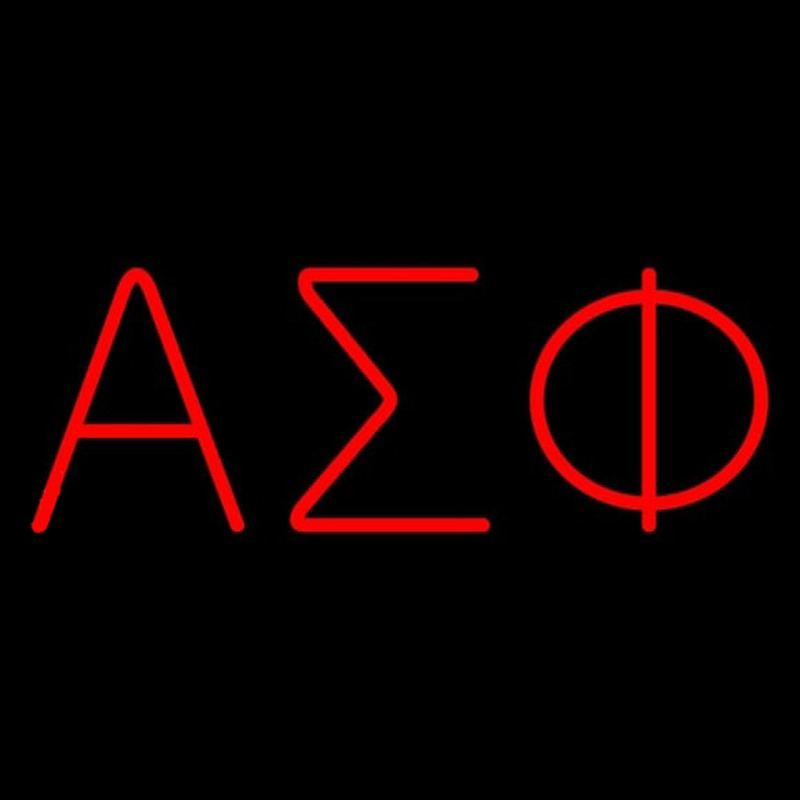 Alpha Sigma Phi Enseigne Néon