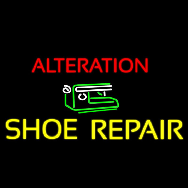 Alteration Shoe Repair Enseigne Néon