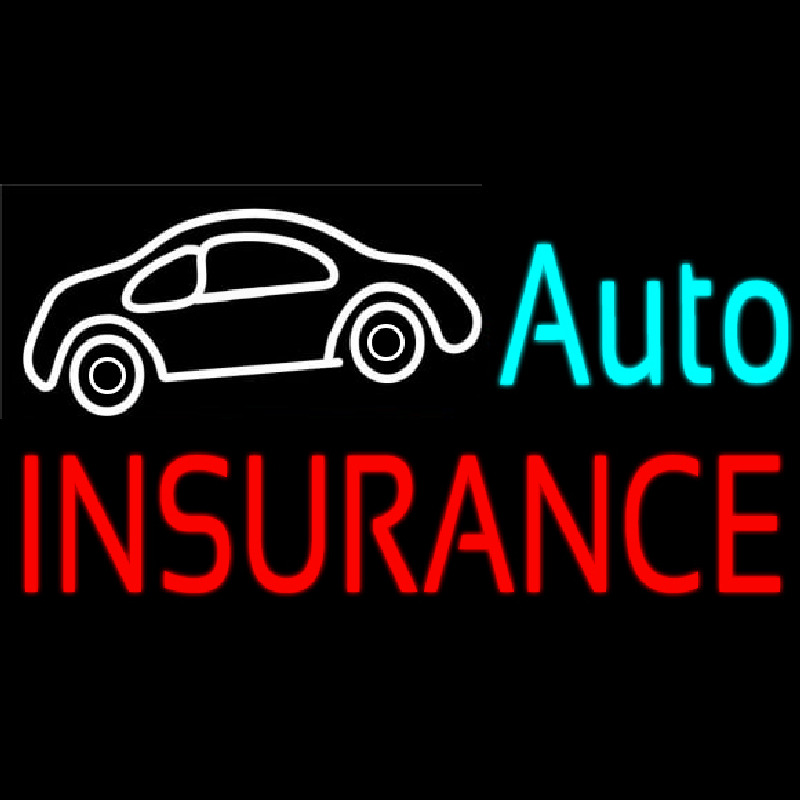 Auto Insurance Car Logo Enseigne Néon