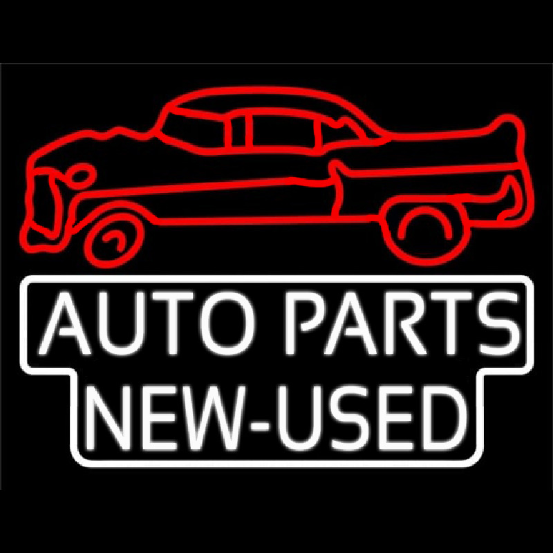 Auto Parts New Used Car Logo Enseigne Néon