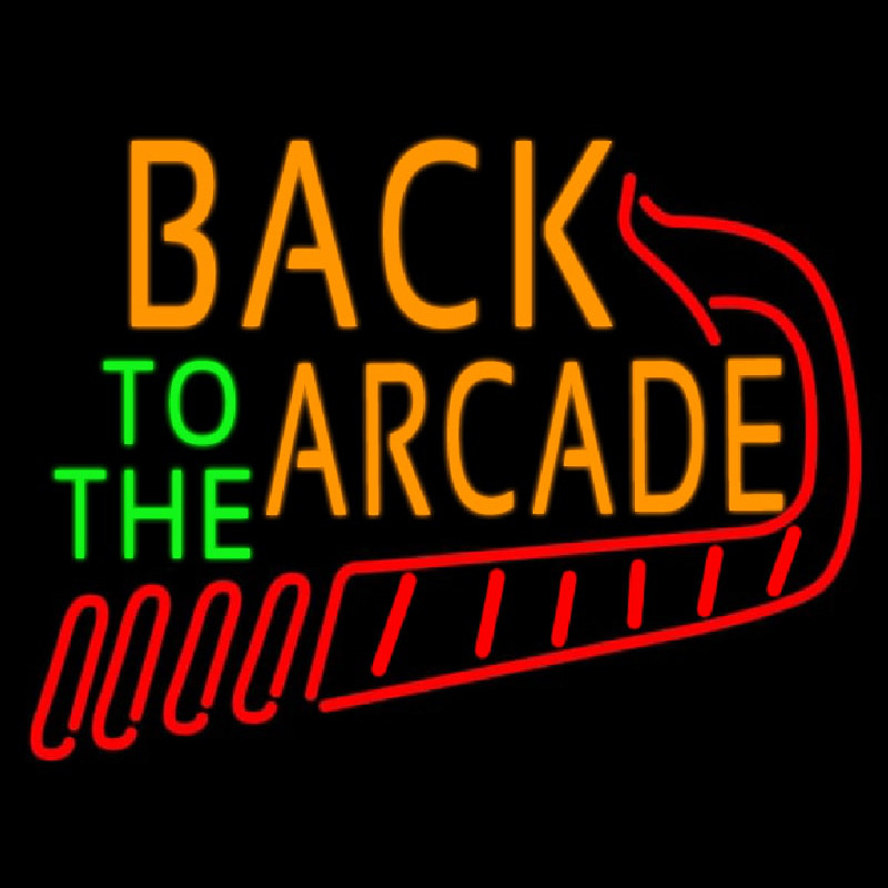 Back To The Arcade Enseigne Néon