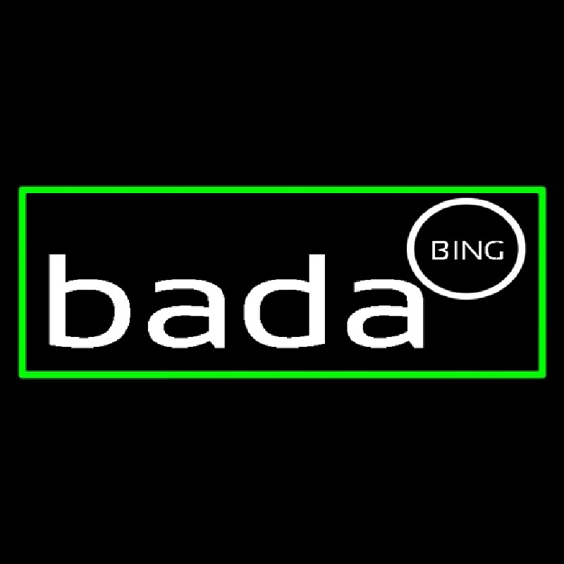 Bada Bing Strip Club With Green Border Enseigne Néon