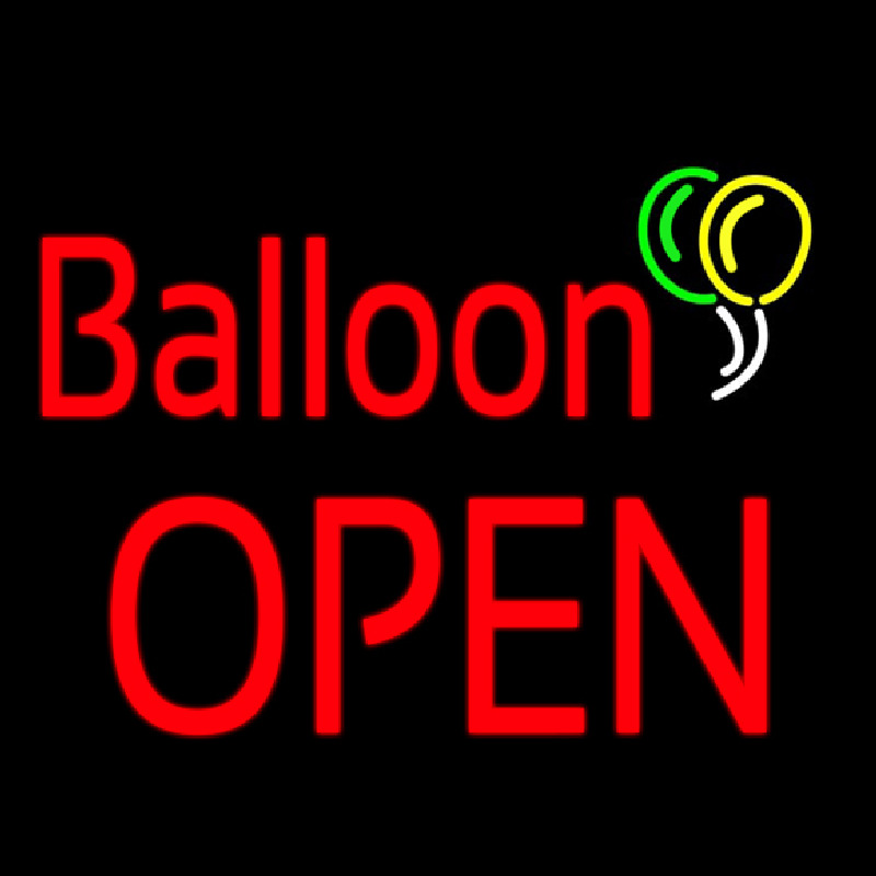 Balloon Block Open Enseigne Néon