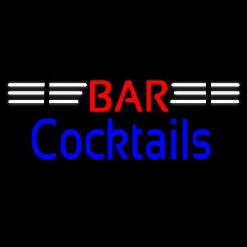 Bar Cocktails Real Neon Glass Tube Enseigne Néon