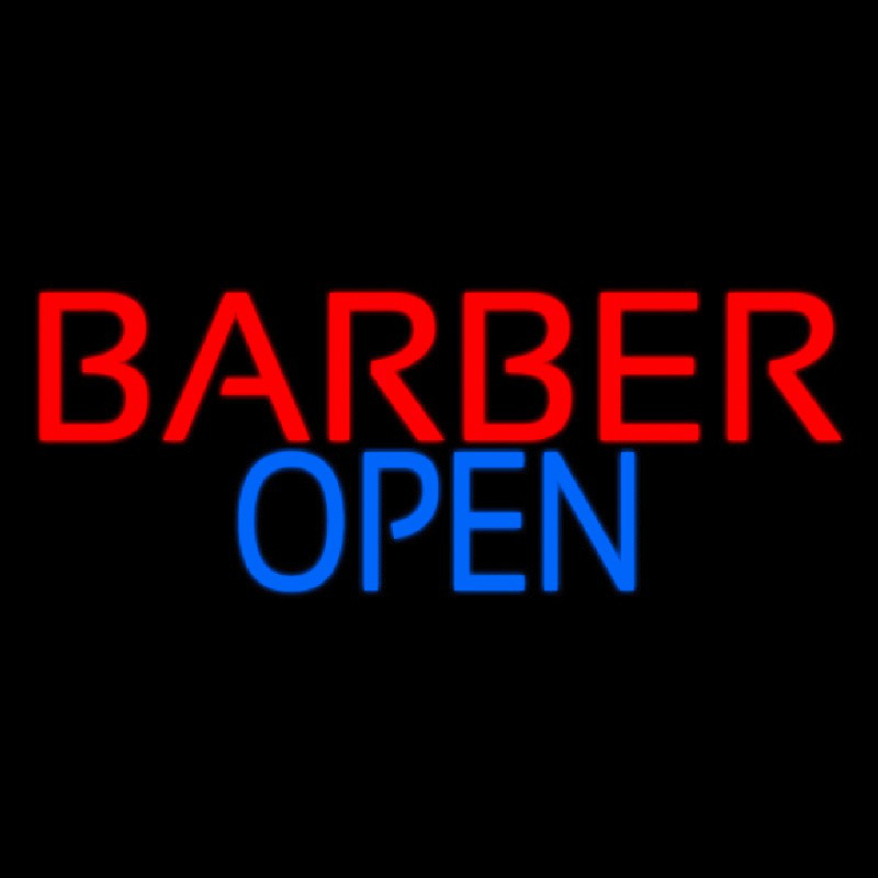 Barber Open Enseigne Néon