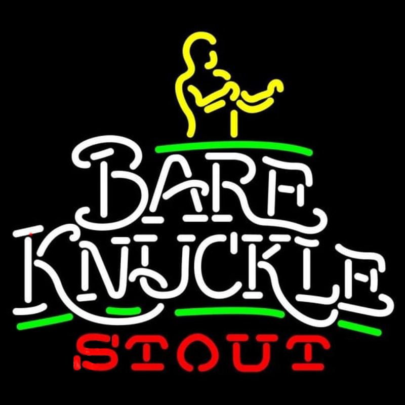 Bare Knuckle Stout Enseigne Néon