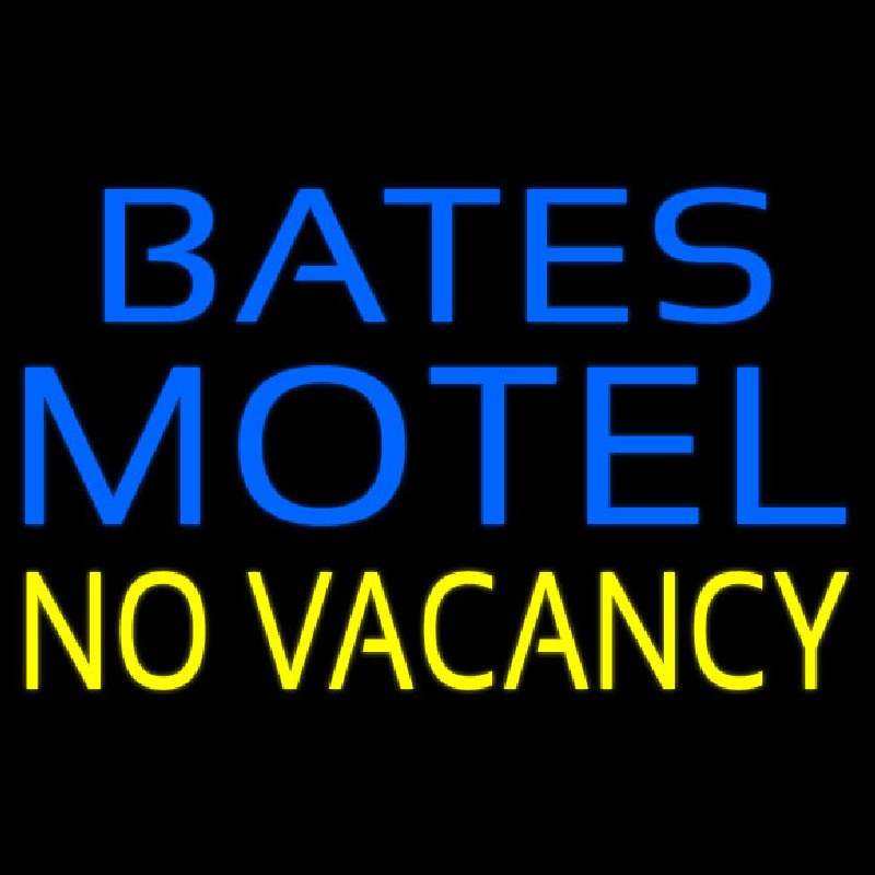 Bates Motel No Vacancy Enseigne Néon