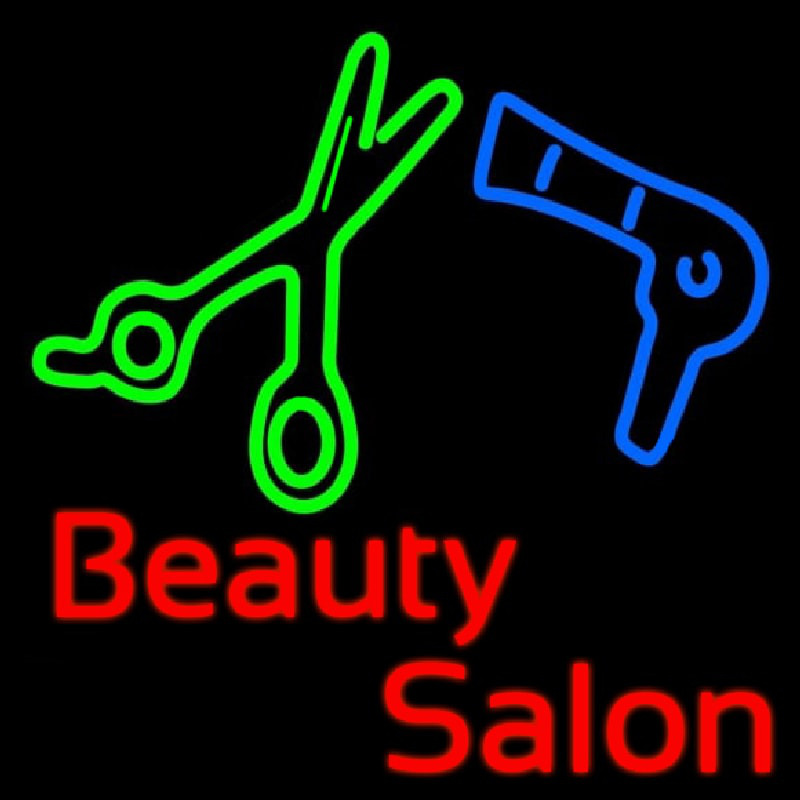 Beauty Salon Logo Enseigne Néon