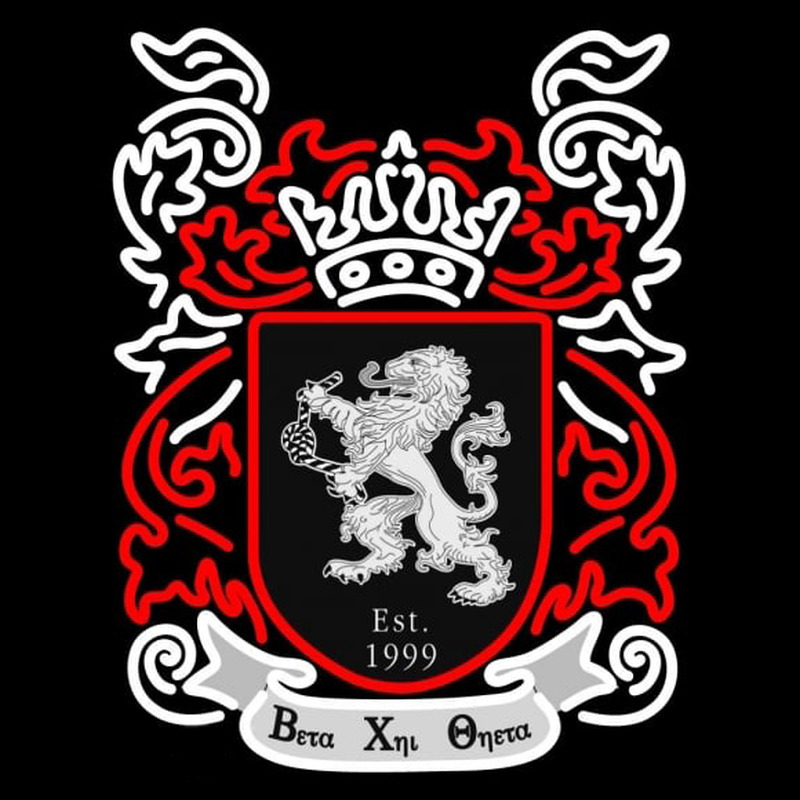 Beta Chi Theta Chapters Logo Enseigne Néon