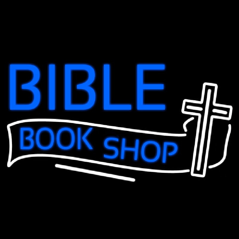 Bible Book Shop Enseigne Néon