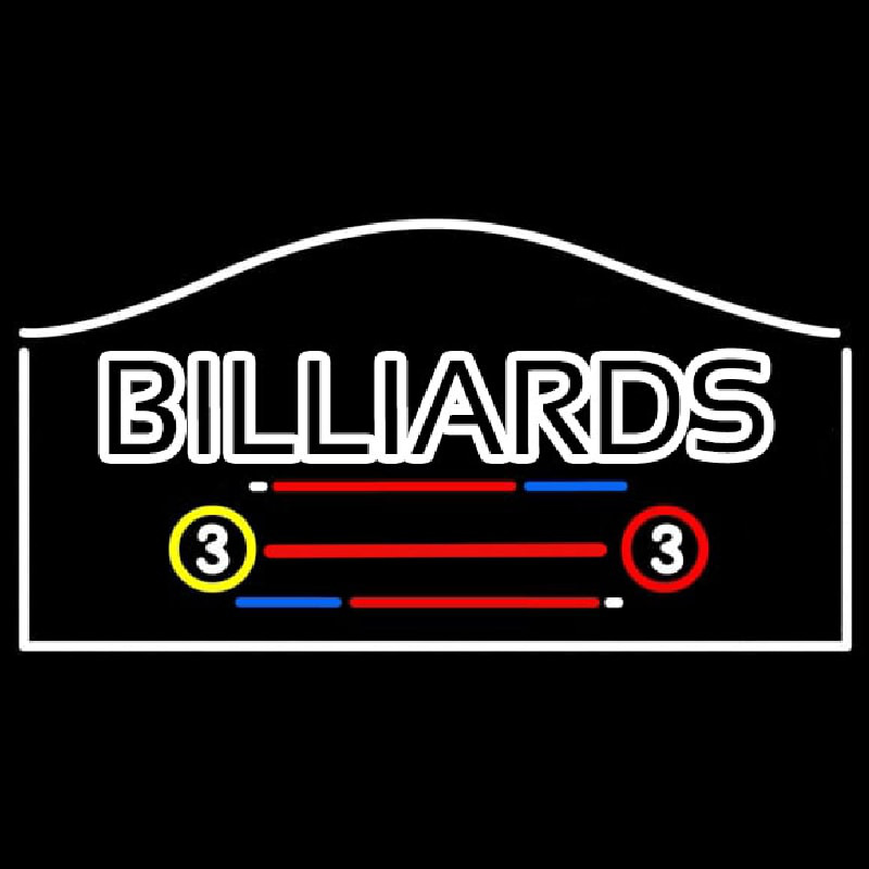 Billiards Enseigne Néon