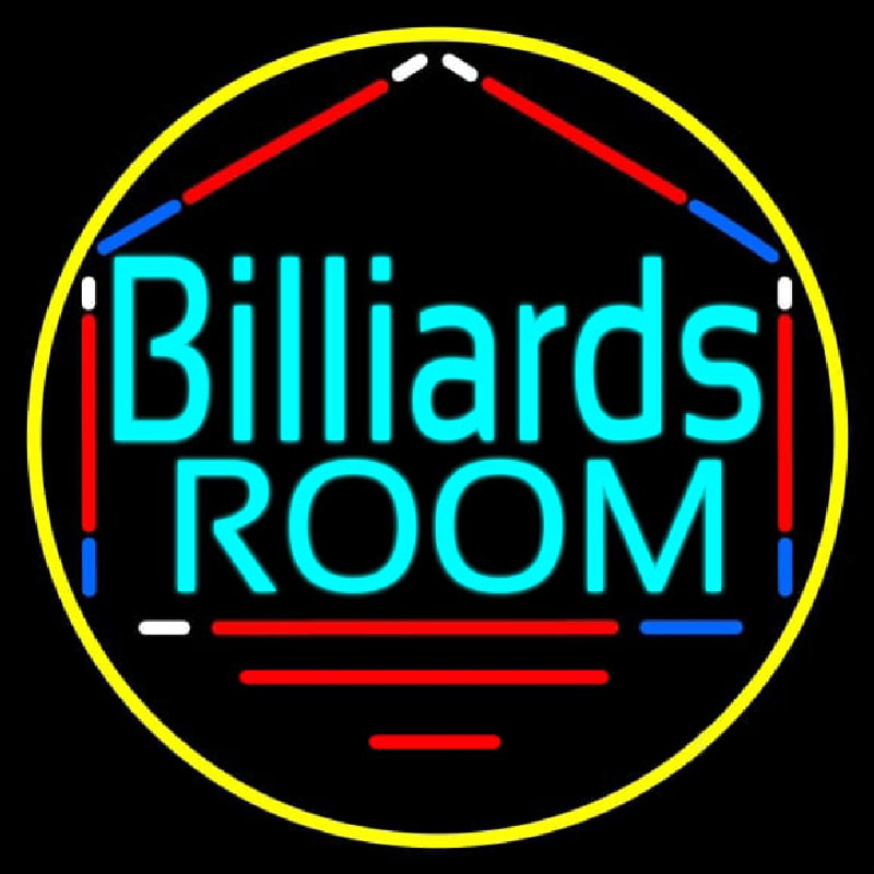 Billiards Room 3 Enseigne Néon