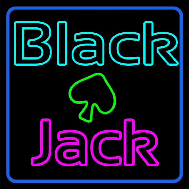 Blackjack Poker Neon Enseigne Néon