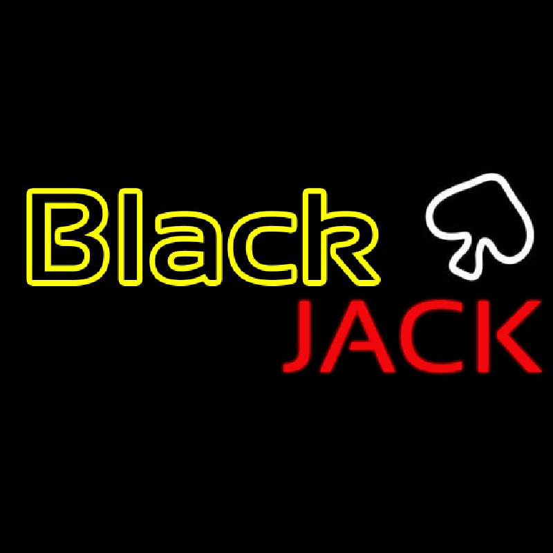 Blackjack Poker Neon Enseigne Néon