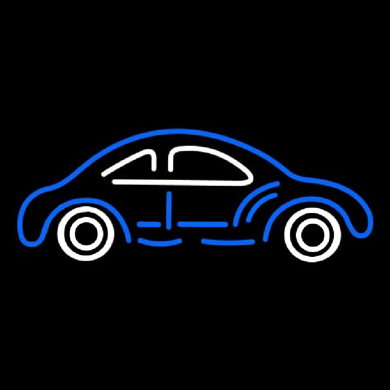 Blue And White Car Logo Enseigne Néon