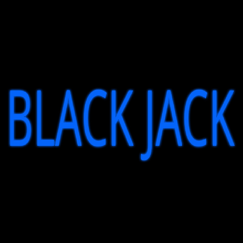 Blue Blackjack Enseigne Néon