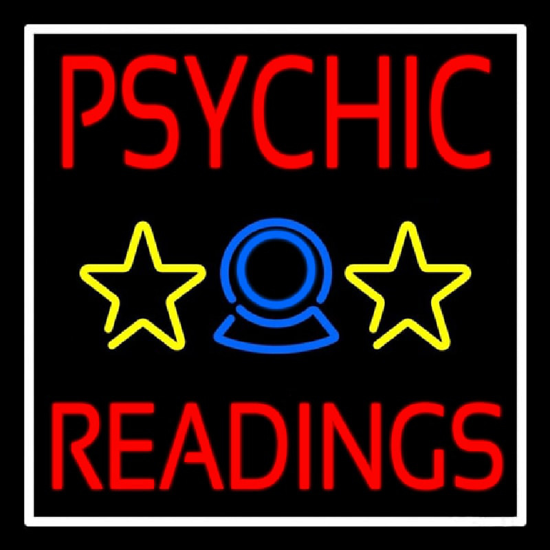 Blue Psychic Readings Enseigne Néon