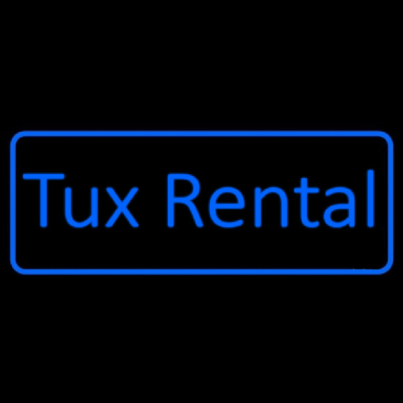 Blue Tu  Rental Enseigne Néon