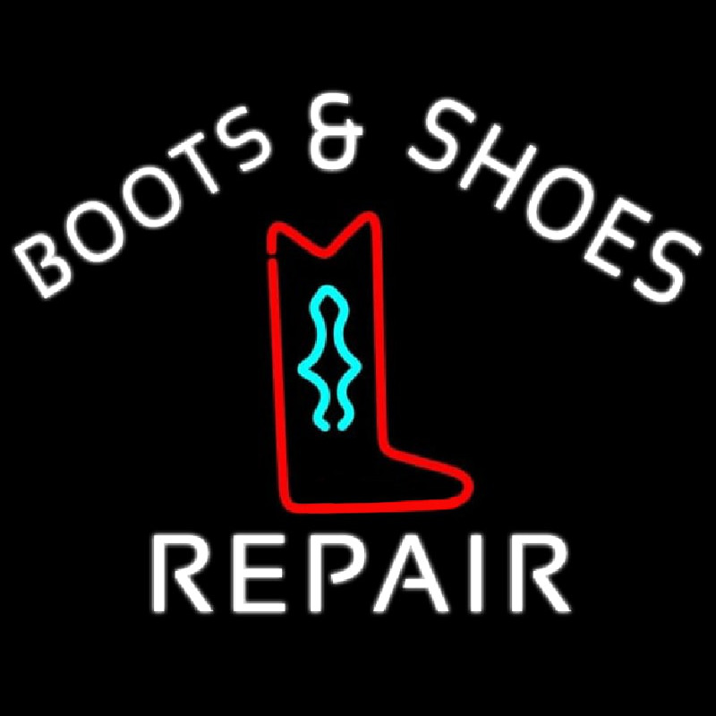 Boots And Shoes Repair Enseigne Néon