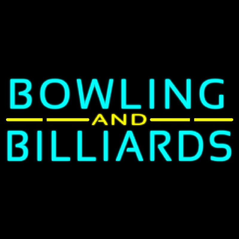 Bowling And Billiards 3 Enseigne Néon