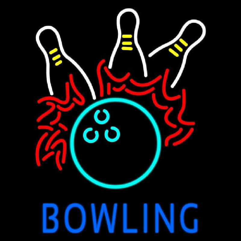 Bowling Fire Enseigne Néon