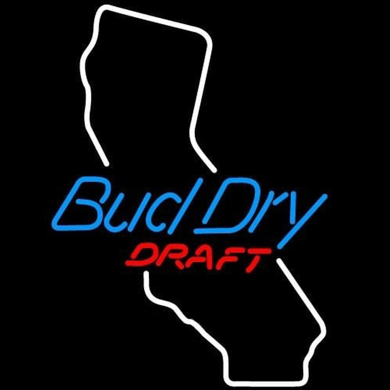 Bud Dry California Beer Sign Enseigne Néon