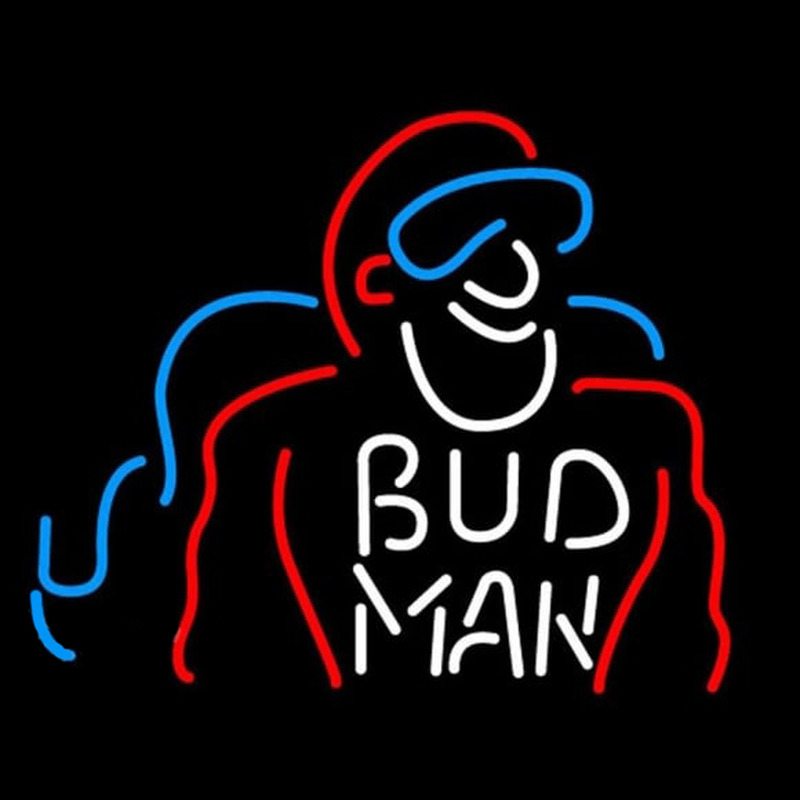 Bud Man Beer Sign Enseigne Néon