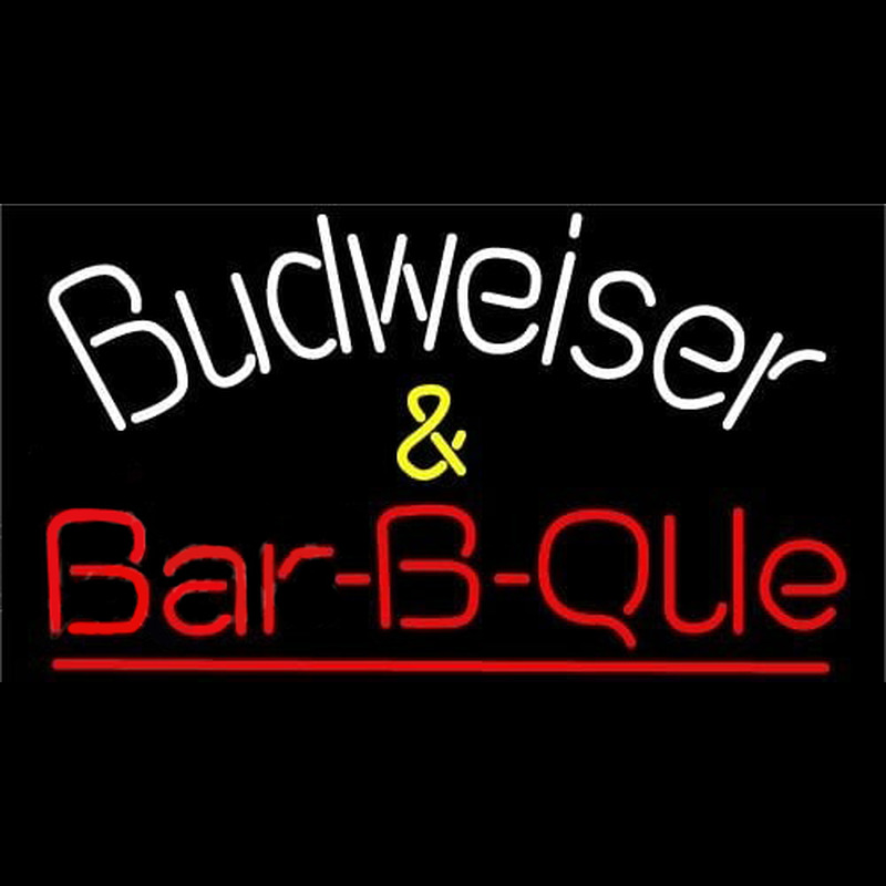 Budweiser Barbeque Beer Sign Enseigne Néon