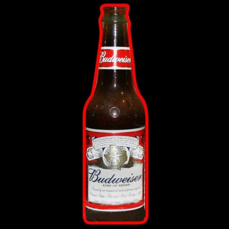 Budweiser Bottle Beer Sign Enseigne Néon