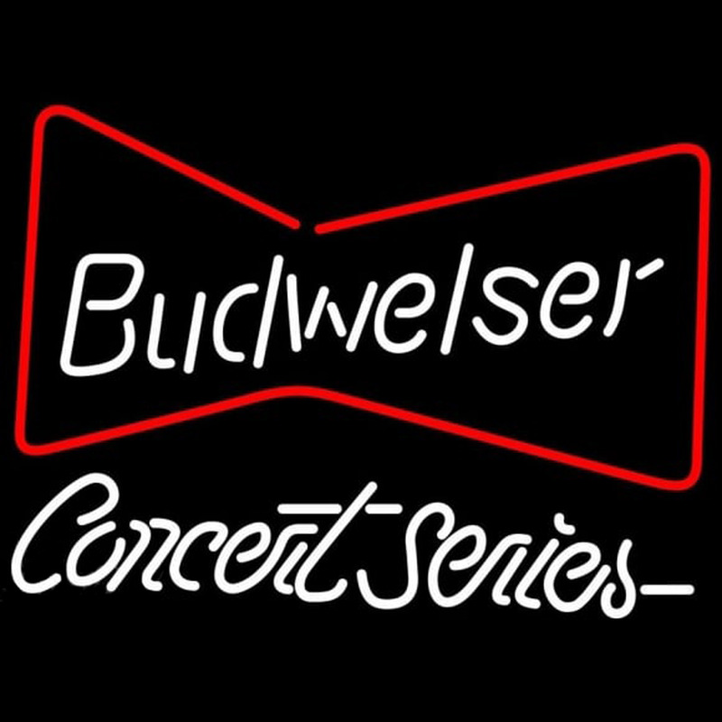 Budweiser Bowtie Concert Series Beer Sign Enseigne Néon