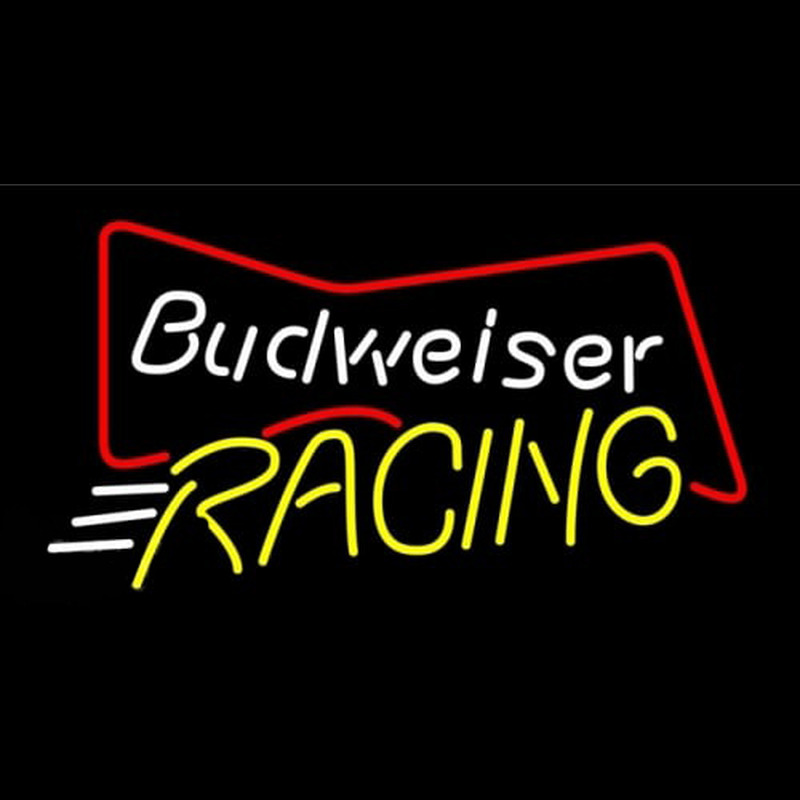 Budweiser Bowtie Racing Enseigne Néon