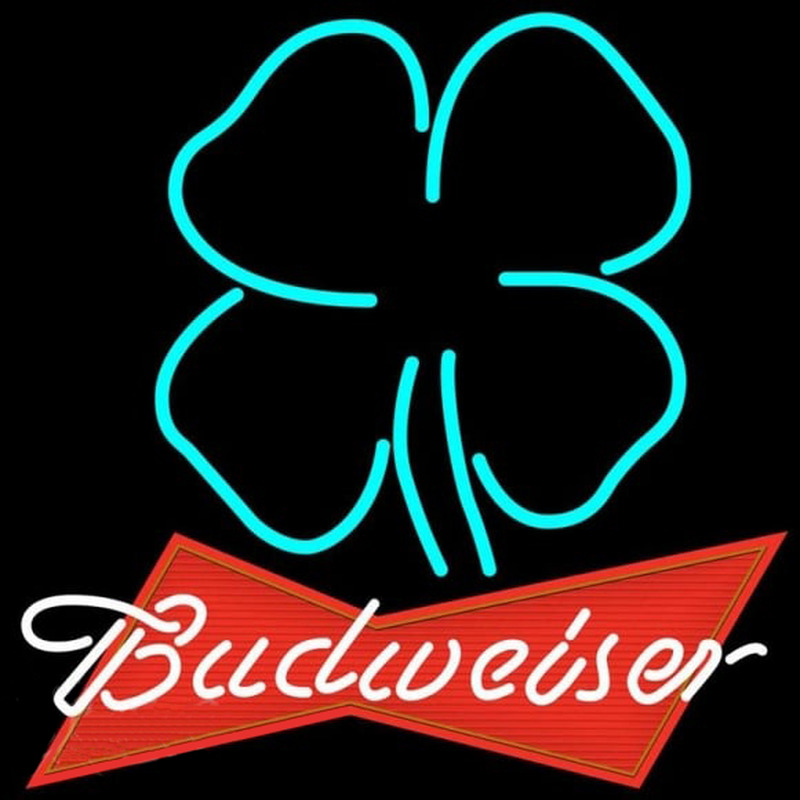 Budweiser Clover Beer Sign Enseigne Néon