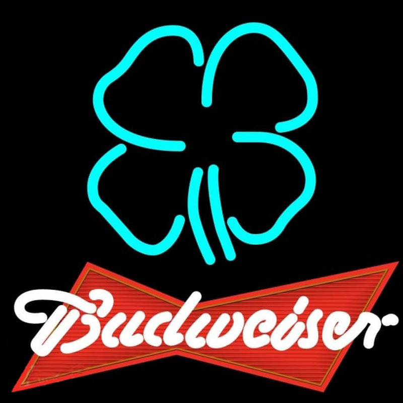 Budweiser Clover Beer Sign Enseigne Néon